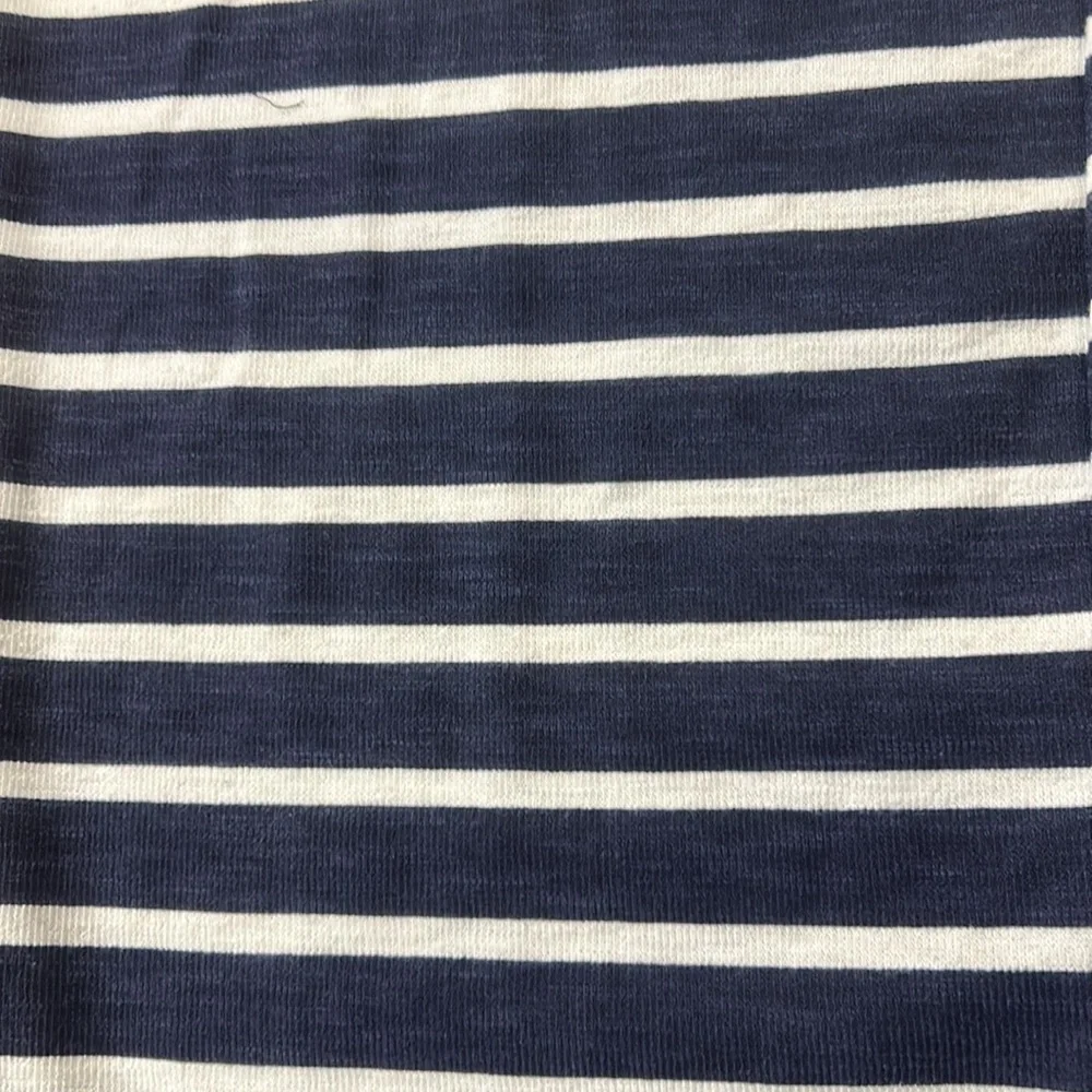 Old Navy Cropped Wide Leg Sleeveless Navy Striped Knit Jumpsuit Medium Tall - Picture 3 of 14